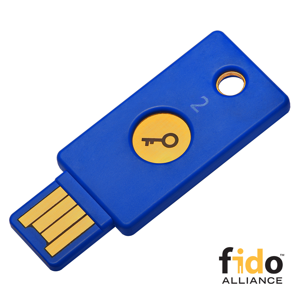Thetis FIDO2 Security Key Fingerprint USB A Black Linux for Office Business Two Factor Authenticator MacOS Multi-Layered Protection HOTP / U2F Compatible Windows Gmail 