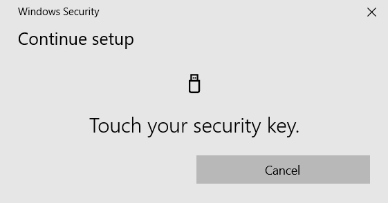 YubiKey setup in the context of a Microsoft 365 tenant